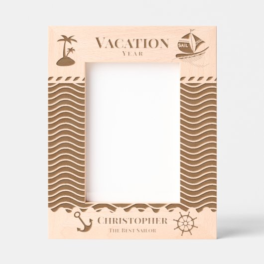 Cadres Gravés Vacances nautiques (Recto)