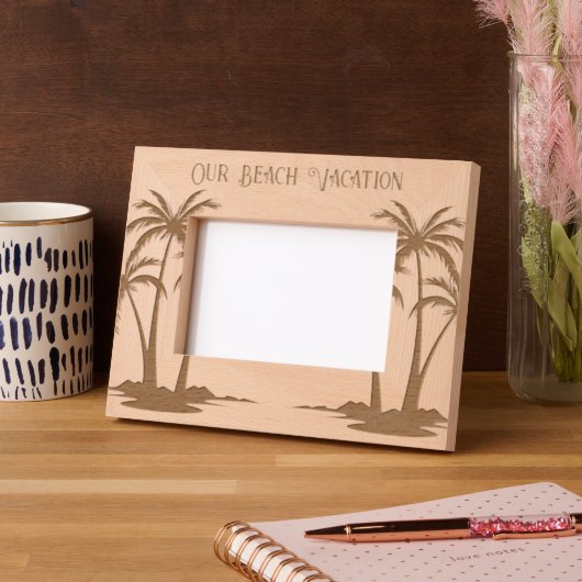Cadres Gravés Vacances Plage (Gauche)