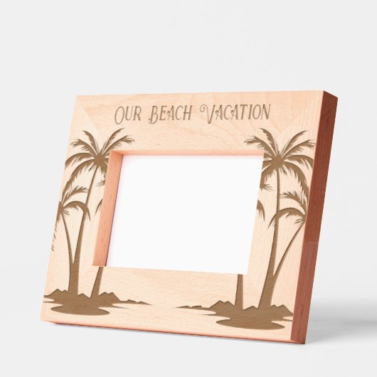 Cadres Gravés Vacances Plage (Gauche)