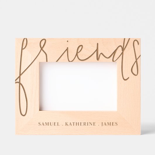 Cadres Gravés Valentine’s Day Personalized Best Friends Wooden (Recto)