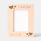 Cadres Gravés Valentines Day Pour Ses Coeurs Custom Wood (Recto)