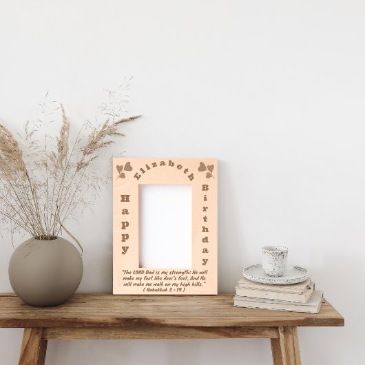 Cadres Gravés Verset biblique et textes simples verticaux pour l