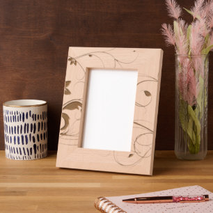 Cadres Gravés Vigne jaune vert