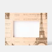 Cadres Gravés Vintage Music Notes Paris Eiffel Tower (Recto)