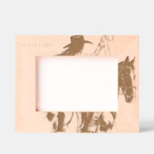 Cadres Gravés Western Cowgirl on Horse (Recto)