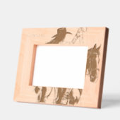 Cadres Gravés Western Cowgirl on Horse (Gauche)