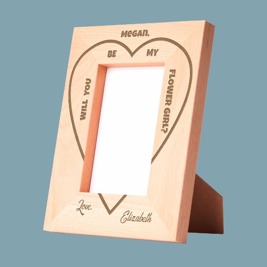 Cadres Gravés Will You Be My Flower Girl Frame