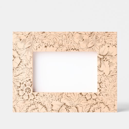 Cadres Gravés William Morris Poppy Classic Floral Green (Recto)