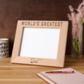 Cadres Gravés World's Greatest Dad (Gauche)