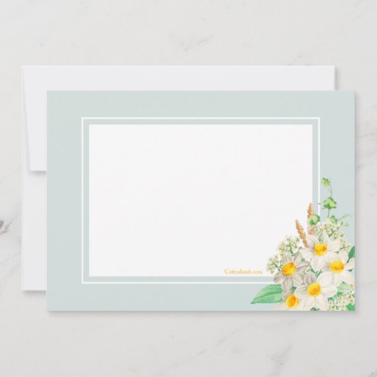 Cadres jonquilles Anniversaire Invitation (Dos)