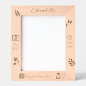 Cadres mémoire bébé fille personnalisée | DP7 (Recto)