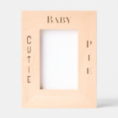 Cadres photo gravés au laser pour bébé (Recto)