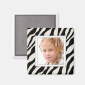 Cadres photo personnalisables Zebra Print Magnet (Recto/Verso)