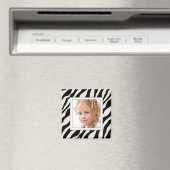 Cadres photo personnalisables Zebra Print Magnet (In Situ (Lave-vaisselle))