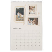Cadres tirés à la main - Calendrier de Collage de (Jan 2027)
