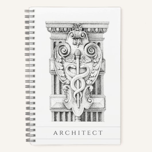 Caducee 5.5x8.5 Cahier à reliure spirale (Recto)