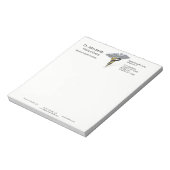 Caducée argent médical noir or - Bloc-notes (Tourné)