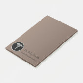 Caducée Médicale Argent - Notes Post-it® (Incliné)