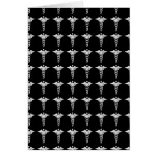 Caducée Médicale argenté