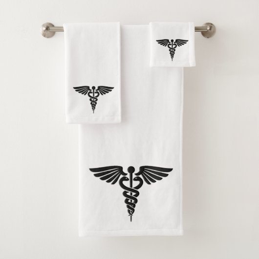 Caducée Médicale blanche (En situation)