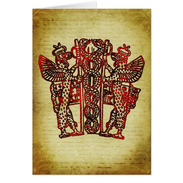 Caducée sumérienne antique (Devant)