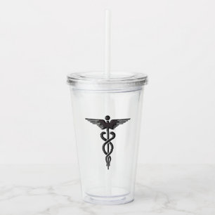 Caduceus Acryl Drinkbeker