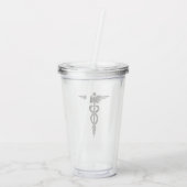 Caduceus Acryl Drinkbeker (Achterkant)