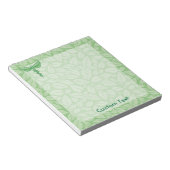 Caduceus avec Bloc-notes Arrière - plan Feuille (Incliné)