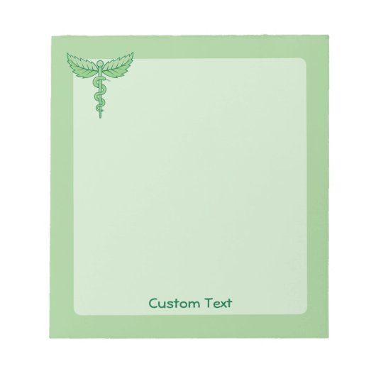 Caduceus avec Bloc-notes Feuille (Devant)