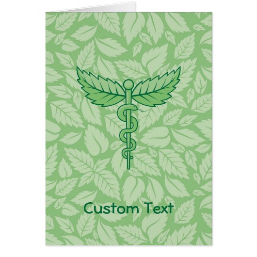 Caduceus avec carte postale Arrière - plan Feuille (Devant)