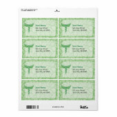 Caduceus avec Étiquette Arrière - plan Feuille (Feuille entière)