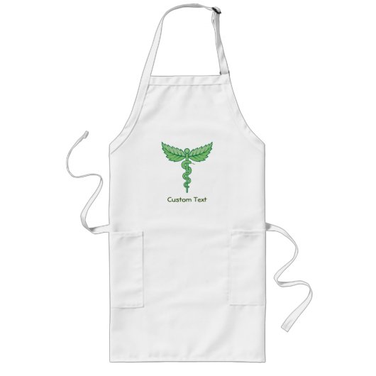 Caduceus avec long tablier Feuille (Devant)
