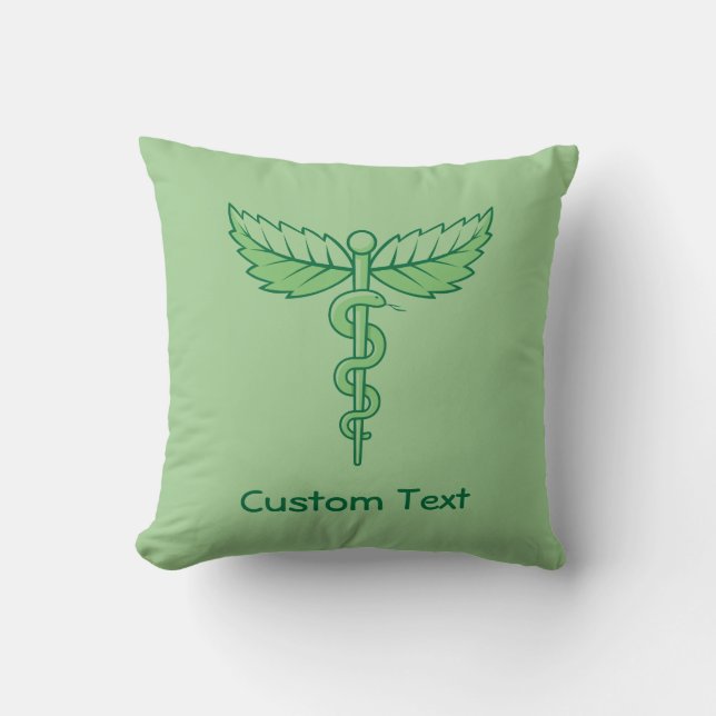 Caduceus avec oreiller à lancer Feuille (Recto)