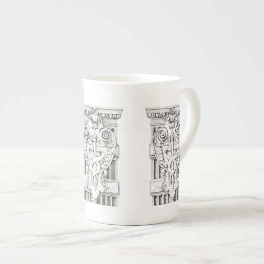 CADUCEUS Bone China Mug (Devant droit)