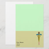 CADUCEUS BRIEFPAPIER (Voorkant / Achterkant)