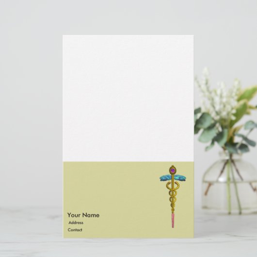 CADUCEUS BRIEFPAPIER (Staand voorkant)