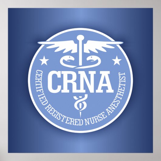 Caduceus CRNA cadeauideeën Poster (Voorkant)