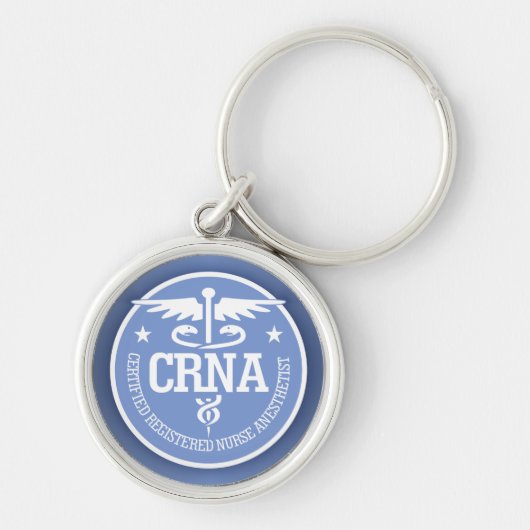 Caduceus CRNA cadeauideeën Sleutelhanger (Voorkant)