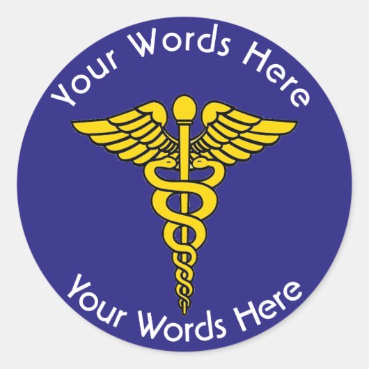 Caduceus Custom Sticker (Voorkant)