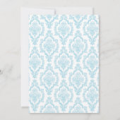 Caduceus Damask blue Nursing school afstuderen RN Kaart (Achterkant)