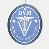 Caduceus DVM 2 Keramisch Ornament (Links)