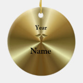 Caduceus Golden Medical Symbol Ornament (Achterkant)