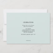 Caduceus Graduation Médicale Photo Invitation (Dos)