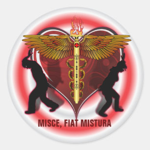 Caduceus Hart V-1, Misce, fiat mistura Ronde Sticker