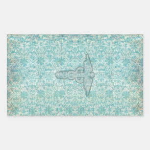 Caduceus het medische symbool voor een arts of ver rechthoekige sticker