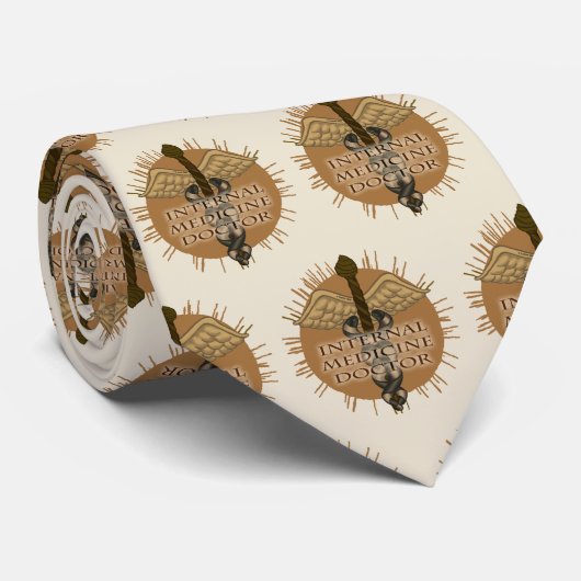 Caduceus Internist Stropdas (Opgerold)