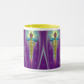 CADUCEUS, levendige goudametist Mok (Midden)