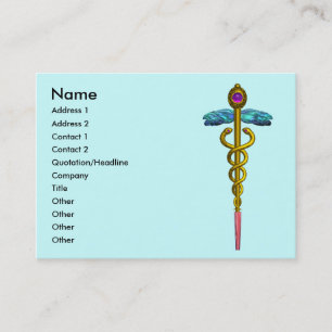 CADUCEUS, levendige gouden amethist Visitekaartje