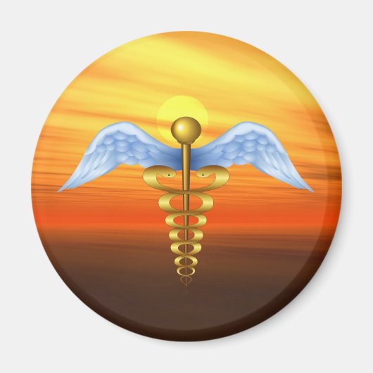 Caduceus Magneet (Voorkant)