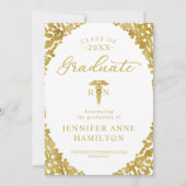 Caduceus Medical RN Afstudeeraankondiging Foto Kaart (Voorkant)